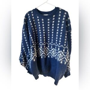 Alafoss Icewool Wool Men’s Pullover Crewneck Sweater Cozy Iceland Size L